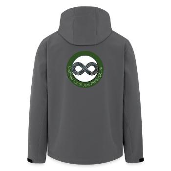 Certified Circle Jerk Professional - Recycelte Männer Softshell-Jacke von Stanley/Stella - Anthrazit - Hinten - AI Model Male 185 light (185cm)