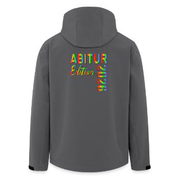 REMISE DES DIPLÔMES DE L’ÉCOLE SECONDAIRE RAINBOW 2026 - Veste softshell homme en polyester recyclé Stanley/Stella - charbon - Dos - AI Model Male 185 light (185cm)