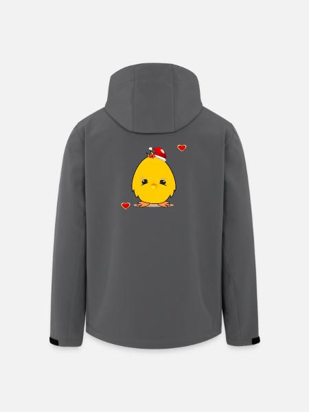 Christmas Chick Christmas Heart - Men’s Recycled Softshell Jacket by Stanley/Stella - anthracite