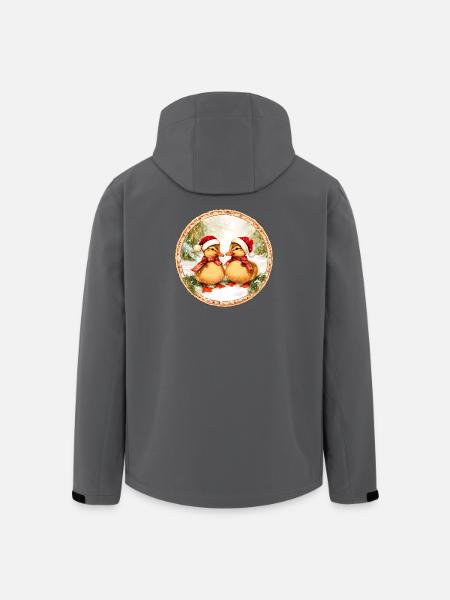 Duckling Christmas - Men’s Recycled Softshell Jacket by Stanley/Stella - anthracite