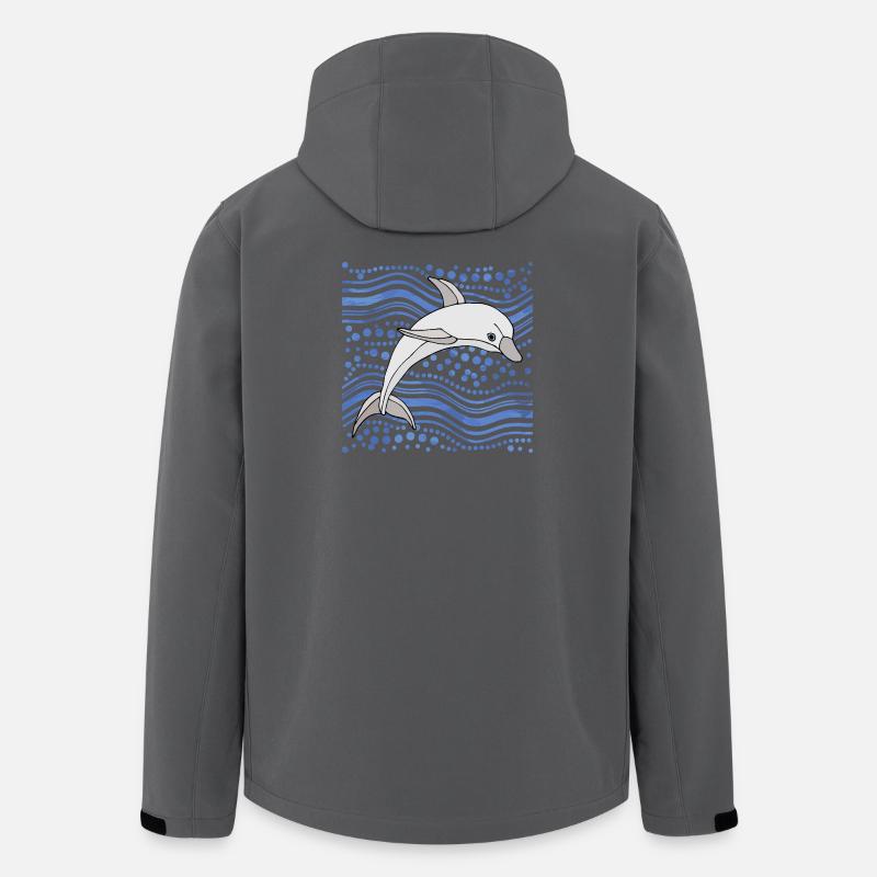 dolphin - Men’s Recycled Softshell Jacket by Stanley/Stella - anthracite