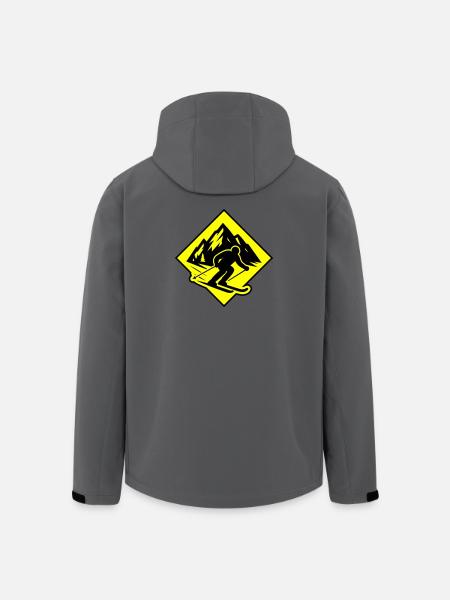 Ski Sport Silhouette Mountains - Men’s Recycled Softshell Jacket by Stanley/Stella - anthracite