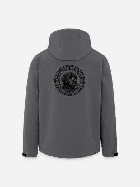 Portuguese Water Dog - Portie - Men’s Recycled Softshell Jacket by Stanley/Stella - anthracite