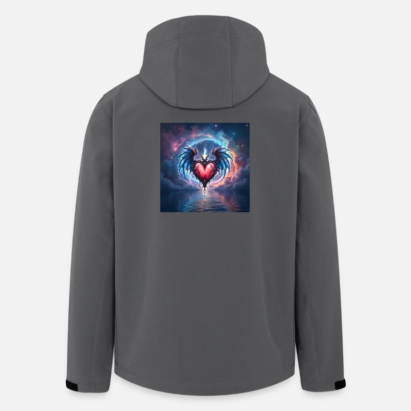Cuore Alato di Fuoco Cosmico - Giacca softshell uomo in poliestere riciclato di Stanley/Stella - antracite
