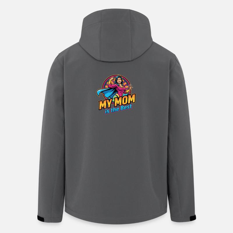 Mutter Geschenke für Mütter und beste Mama - Recycelte Männer Softshell-Jacke von Stanley/Stella - Anthrazit