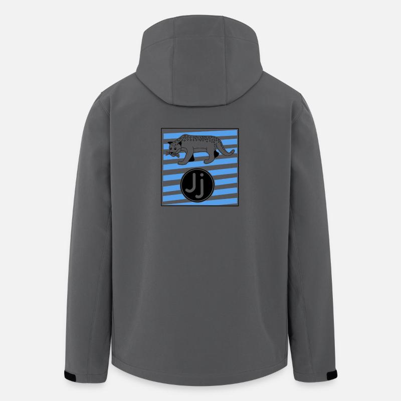 Lettre J pour Jaguar à l’école primaire - Veste softshell homme en polyester recyclé Stanley/Stella - charbon