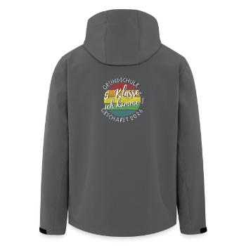 Elementary school done in 2026 5th grade I'm coming - Men’s Recycled Softshell Jacket by Stanley/Stella - anthracite - Back - AI Model Male 185 light (185cm)