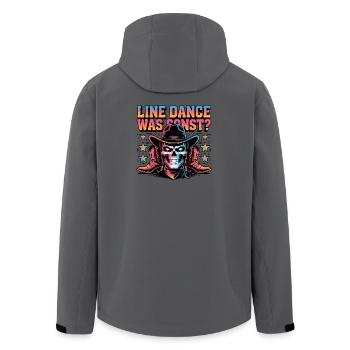 Line Dance Skull Cowboy - Recycelte Männer Softshell-Jacke von Stanley/Stella - Anthrazit - Hinten - AI Model Male 185 light (185cm)
