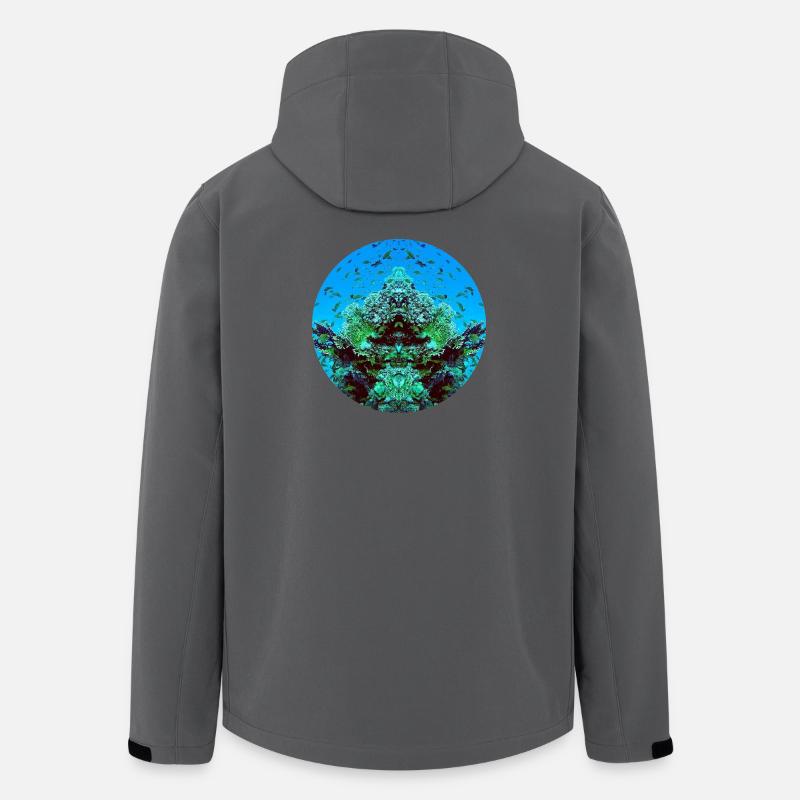 Waserwesen im Rote - Recycelte Männer Softshell-Jacke von Stanley/Stella - Anthrazit