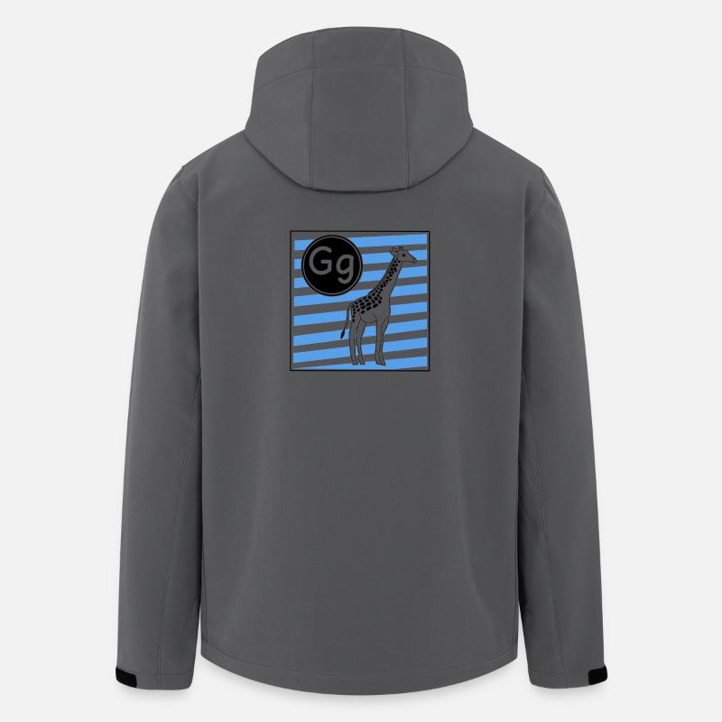 G wie Giraffe - Recycelte Männer Softshell-Jacke von Stanley/Stella - Anthrazit