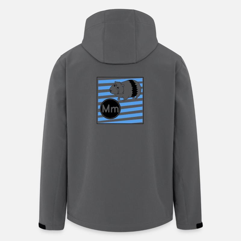 M pour cochon d’Inde - Veste softshell homme en polyester recyclé Stanley/Stella - charbon