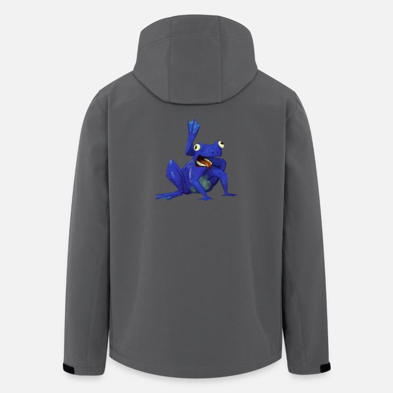 Yogi-Frosch - Recycelte Männer Softshell-Jacke von Stanley/Stella - Anthrazit