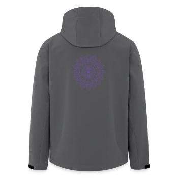 Mandala - Men’s Recycled Softshell Jacket by Stanley/Stella - anthracite - Back - AI Model Male 185 light (185cm)