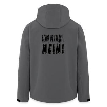 Nein - Recycelte Männer Softshell-Jacke von Stanley/Stella - Anthrazit - Hinten - AI Model Male 185 light (185cm)