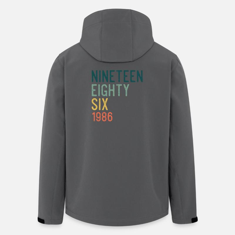 Nineteen Eighty-Six Retro - Men’s Recycled Softshell Jacket by Stanley/Stella - anthracite