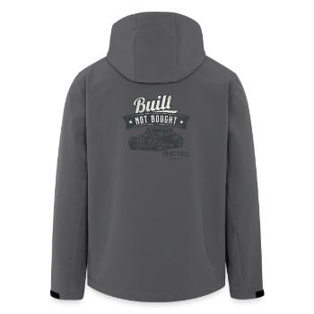 Built Not Bought Streetwear – Vintage Car - Recycelte Männer Softshell-Jacke von Stanley/Stella - Anthrazit - Hinten - AI Model Male 185 light (185cm)