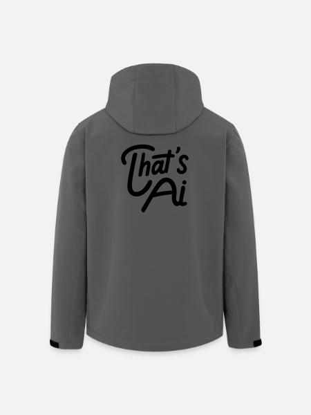 That's AI Handwritten Typography - Recycelte Männer Softshell-Jacke von Stanley/Stella - Anthrazit