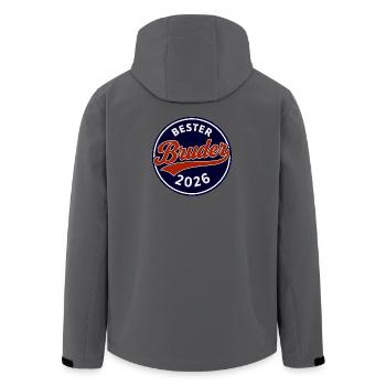 Best Brother 2026 - Birthday Brother - Men’s Recycled Softshell Jacket by Stanley/Stella - anthracite - Back - AI Model Male 185 light (185cm)