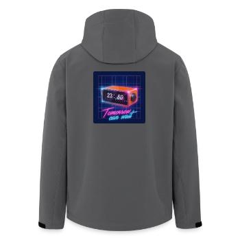 Demain peut attendre - Veste softshell homme en polyester recyclé Stanley/Stella - charbon - Dos - AI Model Male 185 light (185cm)