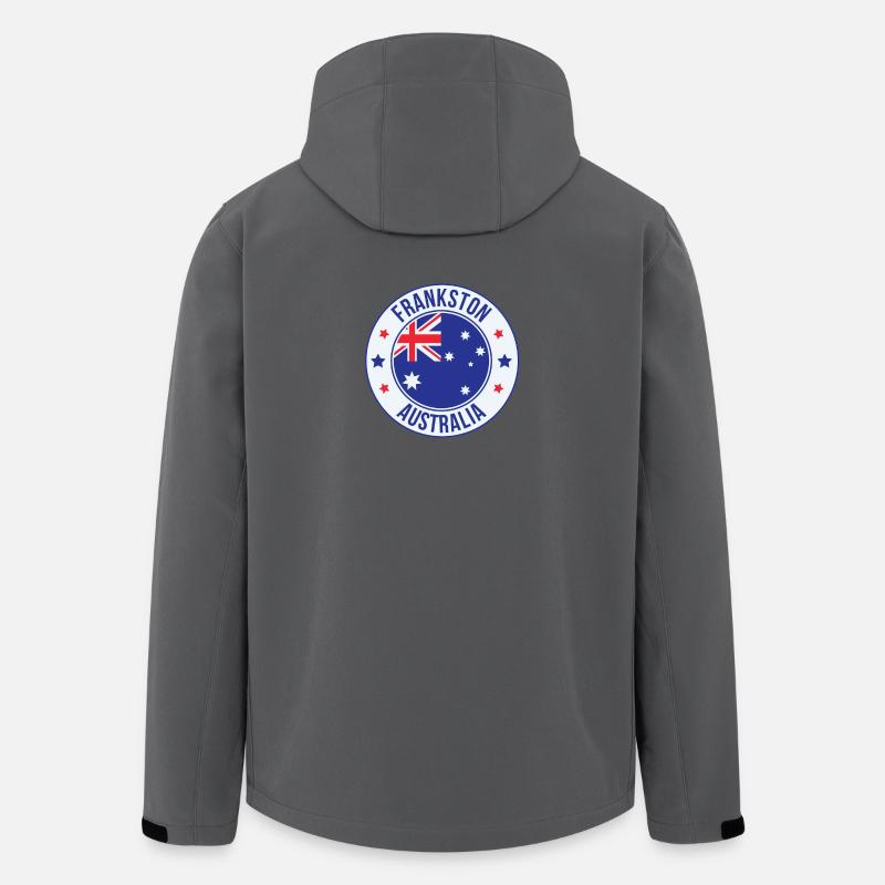 Frankston Australia Circle Abzeichen - Recycelte Männer Softshell-Jacke von Stanley/Stella - Anthrazit