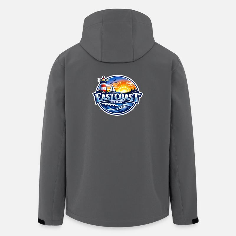 Eastcoast Germany - Recycelte Männer Softshell-Jacke von Stanley/Stella - Anthrazit