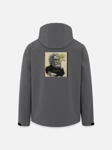 Der_Gedankenblitz-2 - Recycelte Männer Softshell-Jacke von Stanley/Stella - Anthrazit
