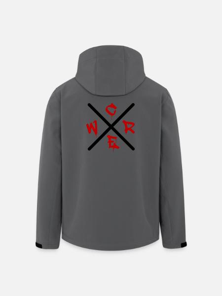 Graffiti GREW - Men’s Recycled Softshell Jacket by Stanley/Stella - anthracite