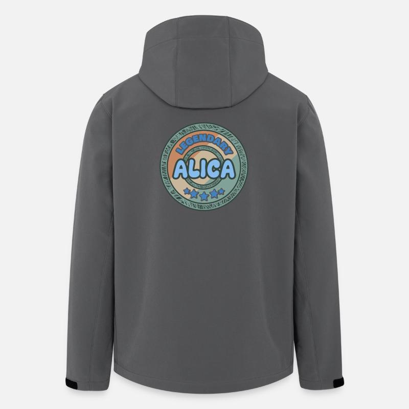 Geschenk für Alica - Recycelte Männer Softshell-Jacke von Stanley/Stella - Anthrazit