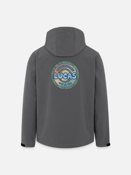 Spruch Lucas - Recycelte Männer Softshell-Jacke von Stanley/Stella - Anthrazit