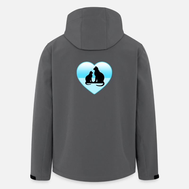 Katzen - Recycelte Männer Softshell-Jacke von Stanley/Stella - Anthrazit