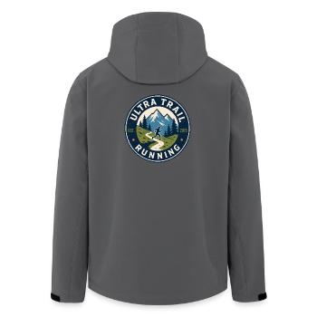 Ultra-Trailrunning - Recycelte Männer Softshell-Jacke von Stanley/Stella - Anthrazit - Hinten - AI Model Male 185 light (185cm)