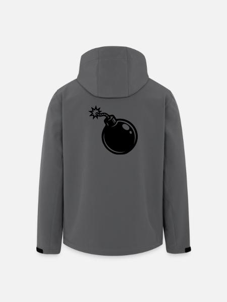 Bomb Icon - Men’s Recycled Softshell Jacket by Stanley/Stella - anthracite