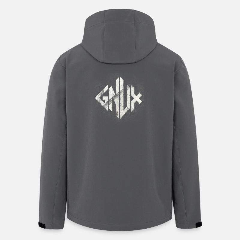Geometric Marble Glyph - Men’s Recycled Softshell Jacket by Stanley/Stella - anthracite