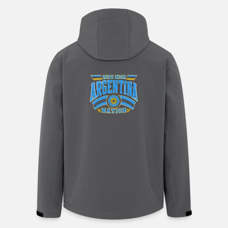 Argentinien Nation Champion - Recycelte Männer Softshell-Jacke von Stanley/Stella - Anthrazit