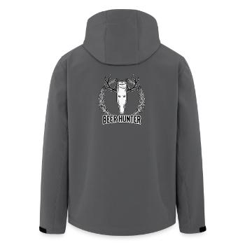 Beer Hunter White Award - Men’s Recycled Softshell Jacket by Stanley/Stella - anthracite - Back - AI Model Male 185 light (185cm)