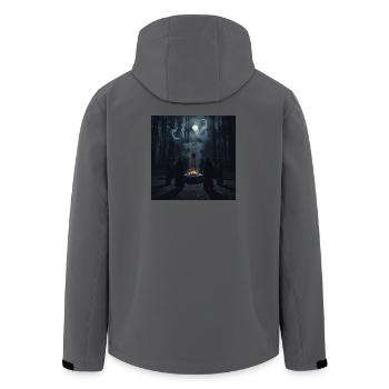 Circle of the Fiddle – Slavic Spirit Summoning - Men’s Recycled Softshell Jacket by Stanley/Stella - anthracite - Back - AI Model Male 185 light (185cm)