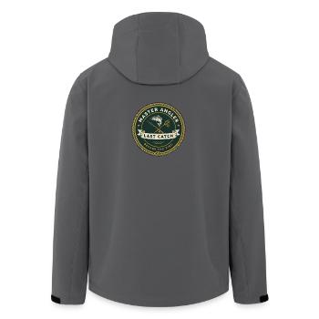 T-shirt pour enterrement de vie de garçon | Dernière prise - Veste softshell homme en polyester recyclé Stanley/Stella - charbon - Dos - AI Model Male 185 light (185cm)