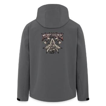 Christmas Heavy Metal - Recycelte Männer Softshell-Jacke von Stanley/Stella - Anthrazit - Hinten - AI Model Male 185 light (185cm)