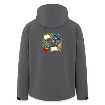 Back to School Books and Supplies - Men’s Recycled Softshell Jacket by Stanley/Stella - anthracite - Back - AI Model Male 185 light (185cm)