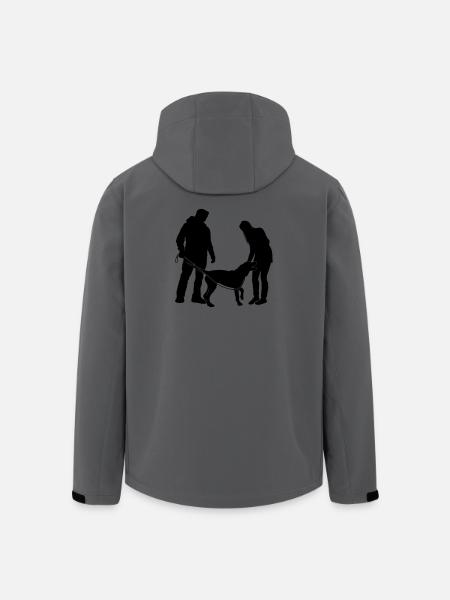 Hundebesitzer - Recycelte Männer Softshell-Jacke von Stanley/Stella - Anthrazit