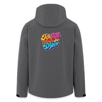 Ich fühl mich so Disco! - Recycelte Männer Softshell-Jacke von Stanley/Stella - Anthrazit - Hinten - AI Model Male 185 light (185cm)