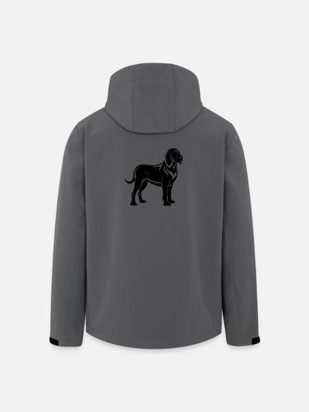 Bluthund - Recycelte Männer Softshell-Jacke von Stanley/Stella - Anthrazit