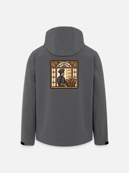 Baeckerei Shop Window Logo - Men’s Recycled Softshell Jacket by Stanley/Stella - anthracite