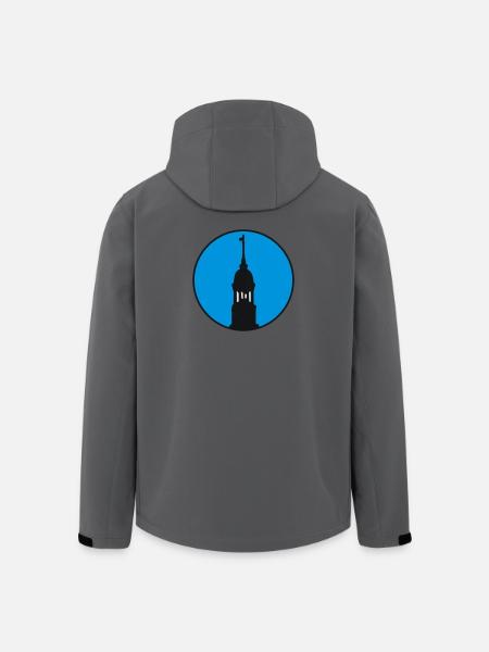 Hamburger Michel Hamburg - Recycelte Männer Softshell-Jacke von Stanley/Stella - Anthrazit