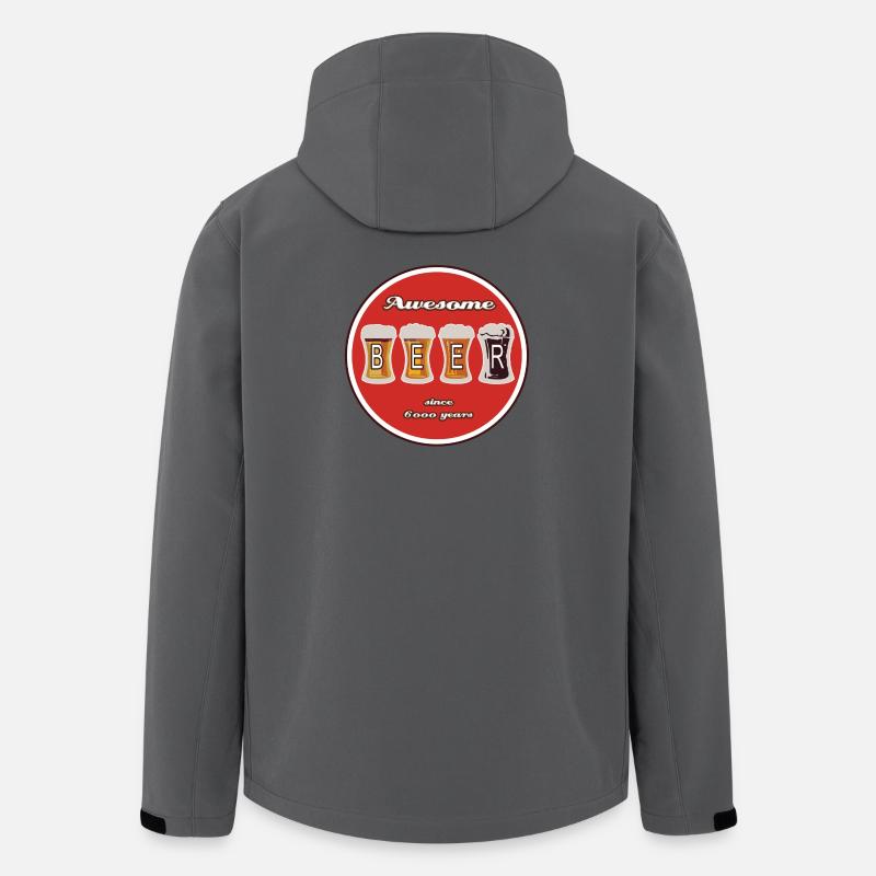 Beer Logo - Men’s Recycled Softshell Jacket by Stanley/Stella - anthracite