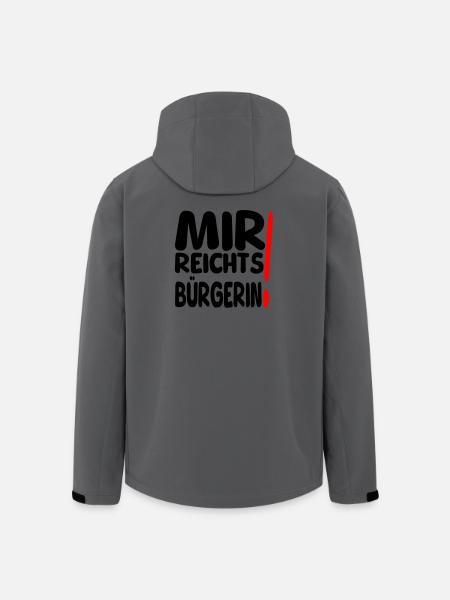 reicht mir Bürgerin - Recycelte Männer Softshell-Jacke von Stanley/Stella - Anthrazit