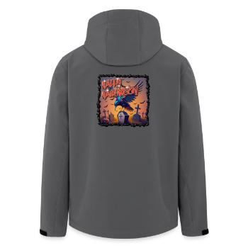 Nocturnal Symphony: The Halloween T-Shirt Design - Men’s Recycled Softshell Jacket by Stanley/Stella - anthracite - Back - AI Model Male 185 light (185cm)