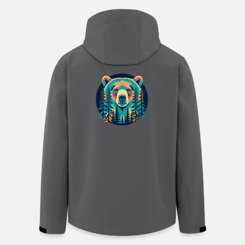 Grizzly - Recycelte Männer Softshell-Jacke von Stanley/Stella - Anthrazit