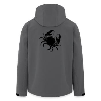 Sternzeichen-Bild Krebs - Recycelte Männer Softshell-Jacke von Stanley/Stella - Anthrazit - Hinten - AI Model Male 185 light (185cm)
