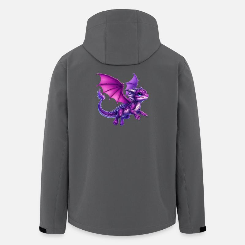 Drache - Recycelte Männer Softshell-Jacke von Stanley/Stella - Anthrazit